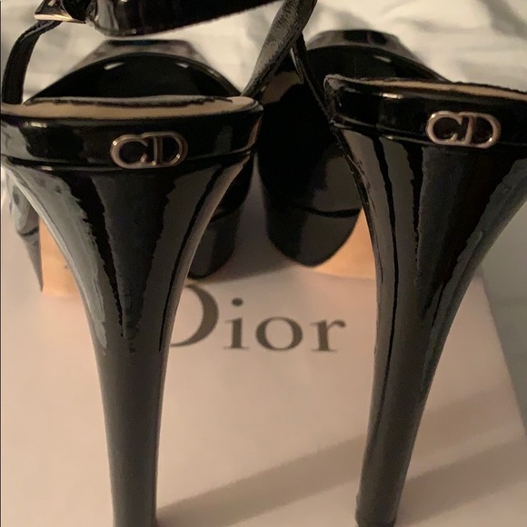 Christian Dior peep toe 100 authentic new - Picture 3 of 4